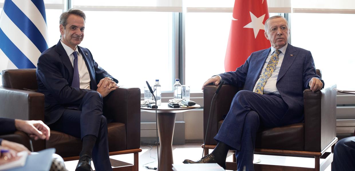 Κυριάκος Μητσοτάκης και Ρετζέπ Ταγίπ Ερντογάν
