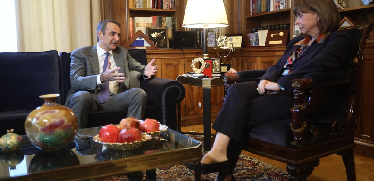Κυριάκος Μητσοτάκης Κατερίνα Σακελλαροπούλου