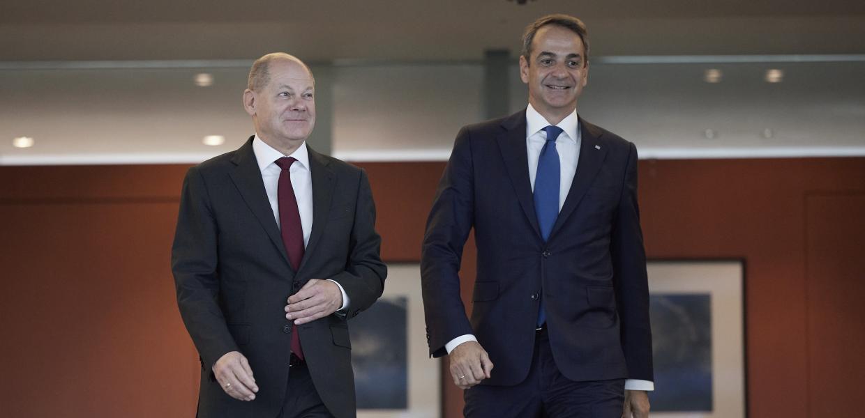 Κυριάκος Μητσοτάκης Όλαφ Σολτς