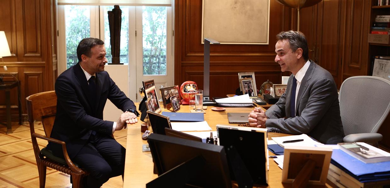 Χάρης Δούκας και Κυριάκος Μητσοτάκης