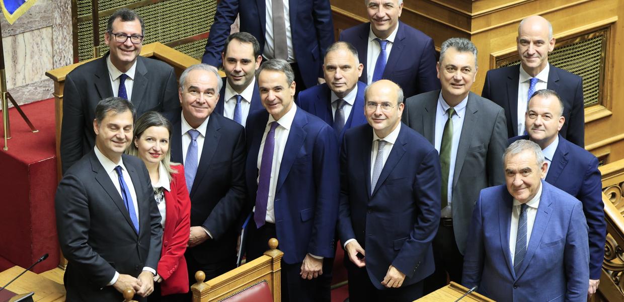 Ο Κυριάκος Μητσοτάκης στη Βουλή