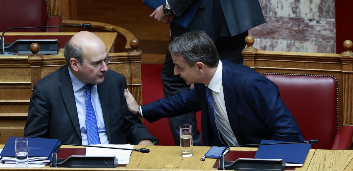 Ο Κωστής Χατζηδάκης και ο Κυριάκος Μητσοτάκης