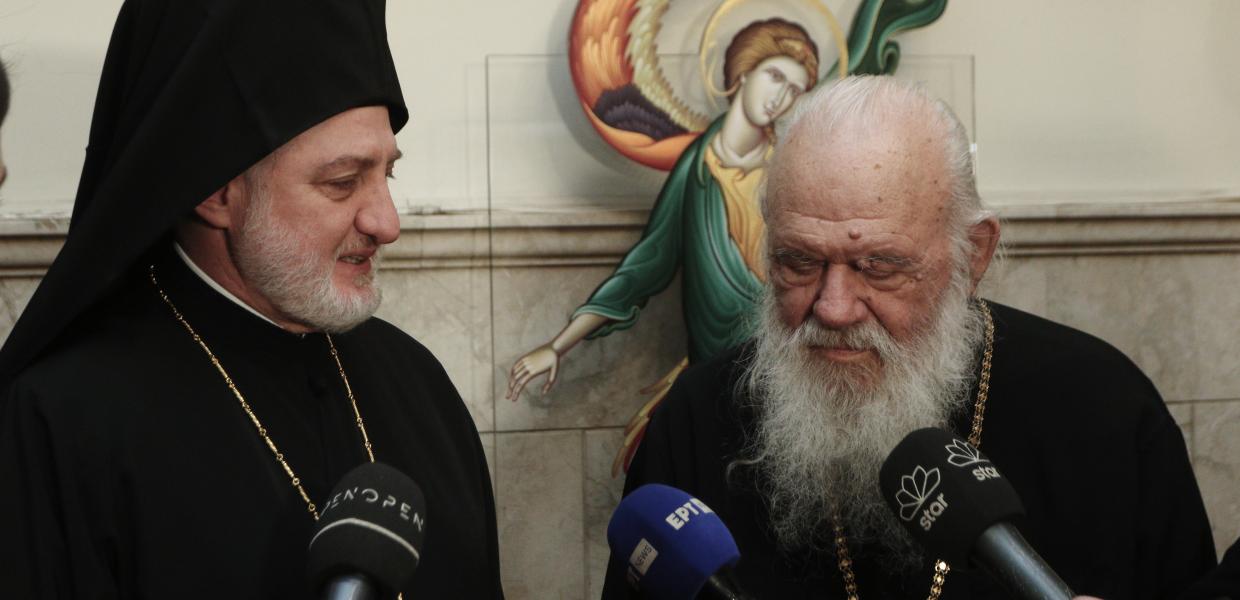 Αρχιεπίσκοπος Ελπιδοφόρος και Αρχιεπίσκοπος Ιερώνυμος