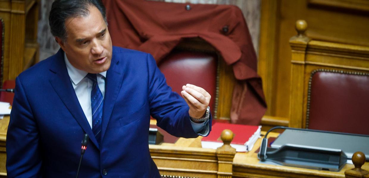 Ο Άδωνις Γεωργιάδης στη Βουλή