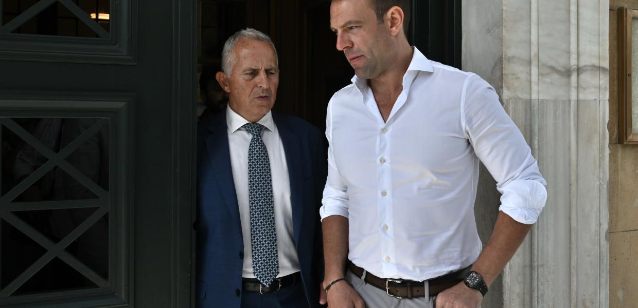 Ο Στέφανος Κασσελάκης και ο Ευάγγελος Αποστολάκης