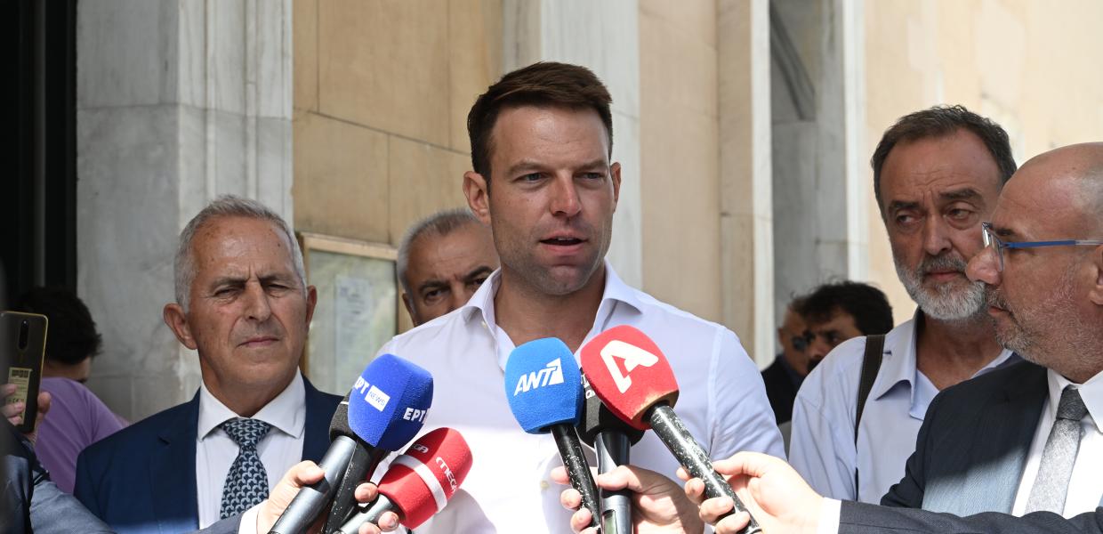 Ο Στέφανος Κασσελάκης και ο Ευάγγελος Αποστολάκης
