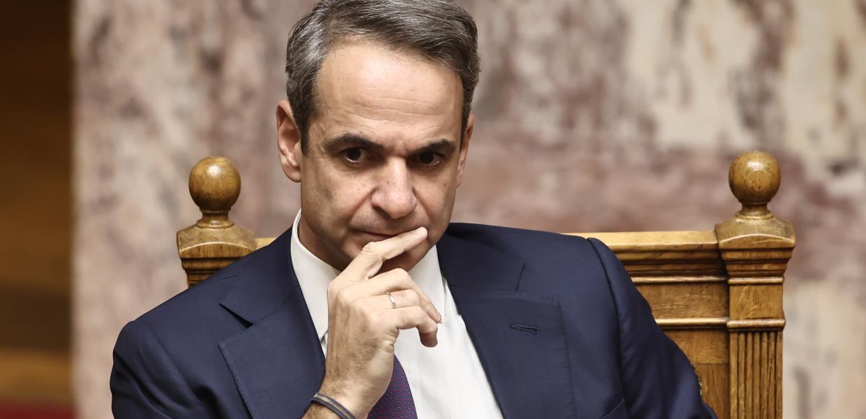 Ο Κυριάκος Μητσοτάκης στη Βουλή