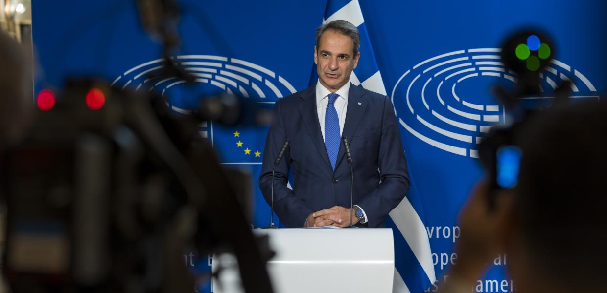 Ο Κυριάκος Μητσοτάκης στις Βρυξέλλες