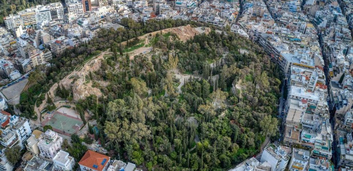 Ο Λόφος Στρέφη από ψηλά