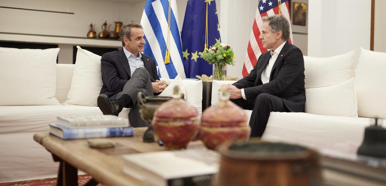 Κυριάκος Μητσοτάκης και Άντονι Μπλίνκεν