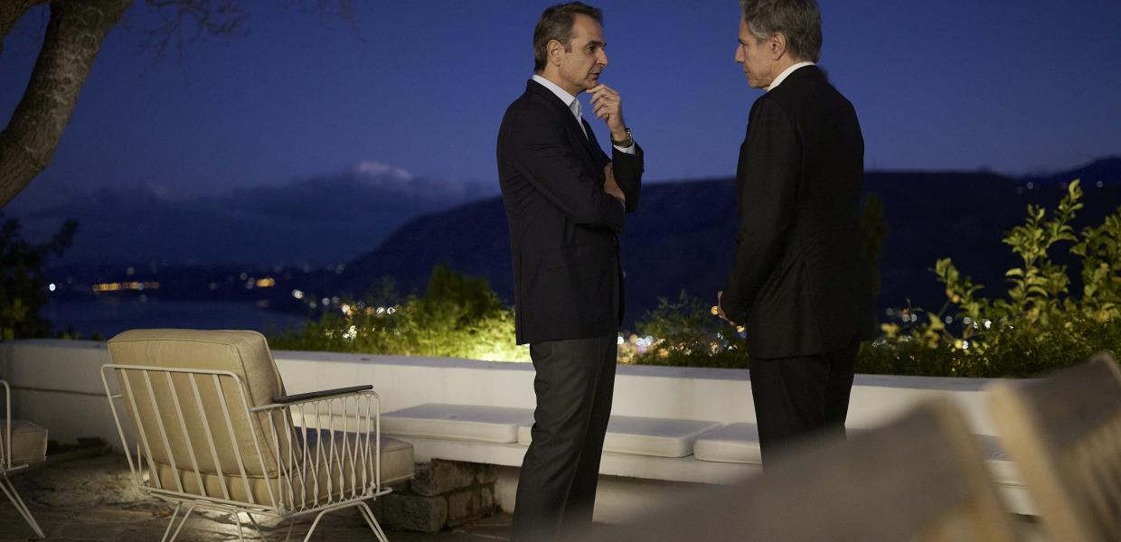 Κυριάκος Μητσοτάκης και Άντονι Μπλίνκεν