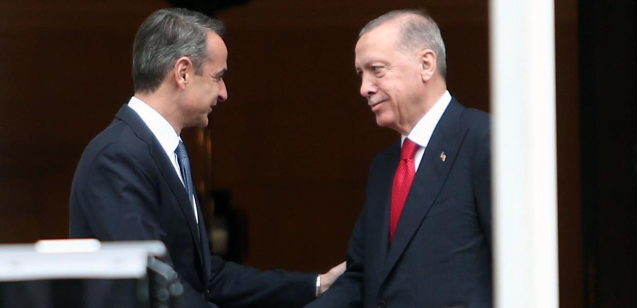 Κυριάκος Μητσοτάκης και Ρετζέπ Ταγίπ Ερντογάν