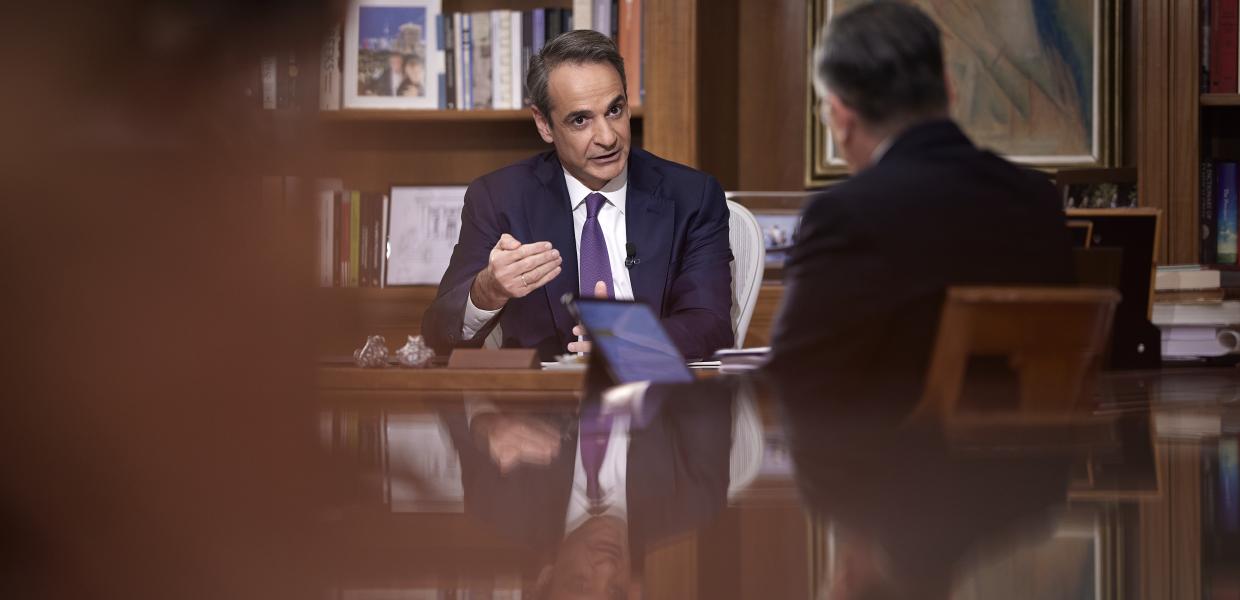 Ο Κυριάκος Μητσοτάκης σε συνέντευξη στον Γιώργο Κουβαρά