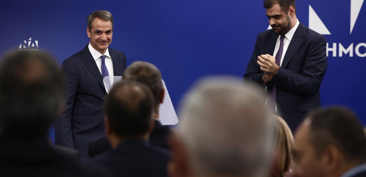 Κυριάκος Μητσοτάκης και Παύλος Μαρινάκης