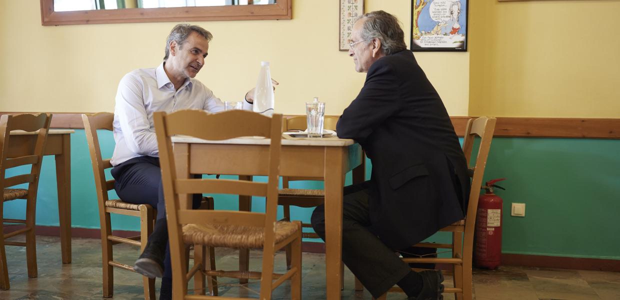 Κυριάκος Μητσοτάκης και Αντώνης Σαμαράς