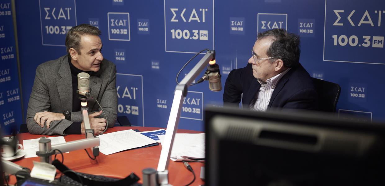 Ο Κυριάκος Μητσοτάκης και ο Παύλος Τσίμας