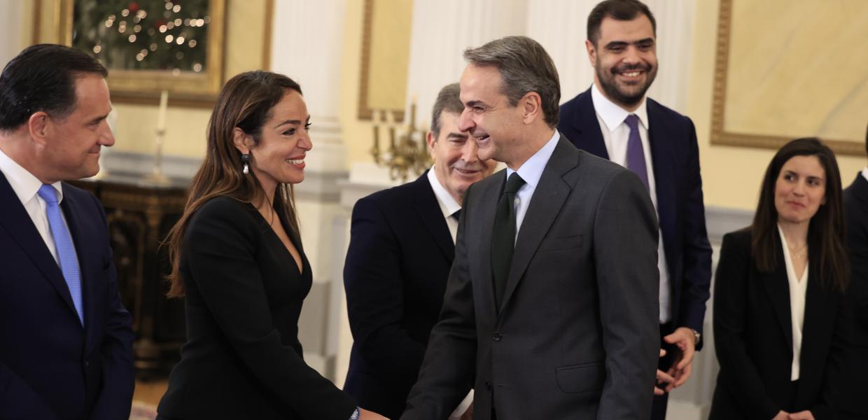 Δόμνα Μιχαηλίδου και Κυριάκος Μητσοτάκης