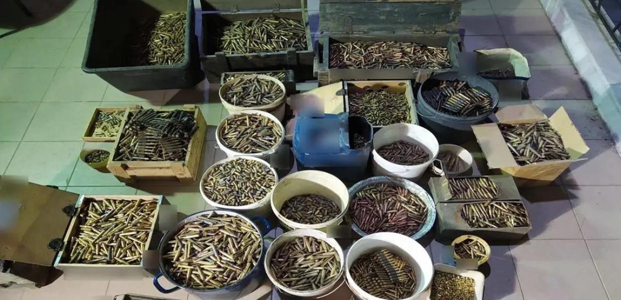 όπλα που βρέθηκαν στο σπίτι ζευγαριού στη Φλώρινα