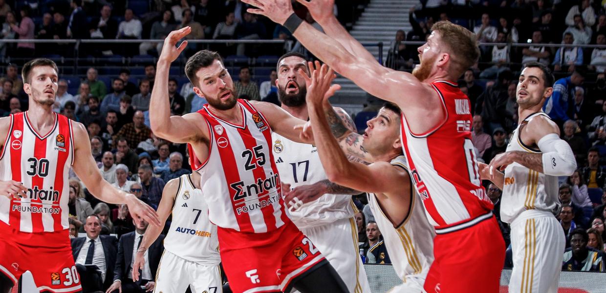 Ρεάλ και Ολυμπιακός στο μπάσκετ