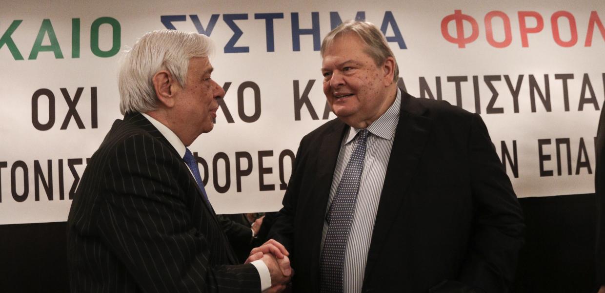 Ο Προκόπης Παυλόπουλος και ο Ευάγγελος Βενιζέλος 