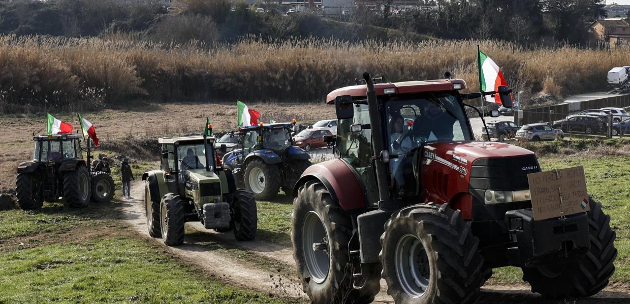 Τρακτέρ αγροτών στην Ιταλία