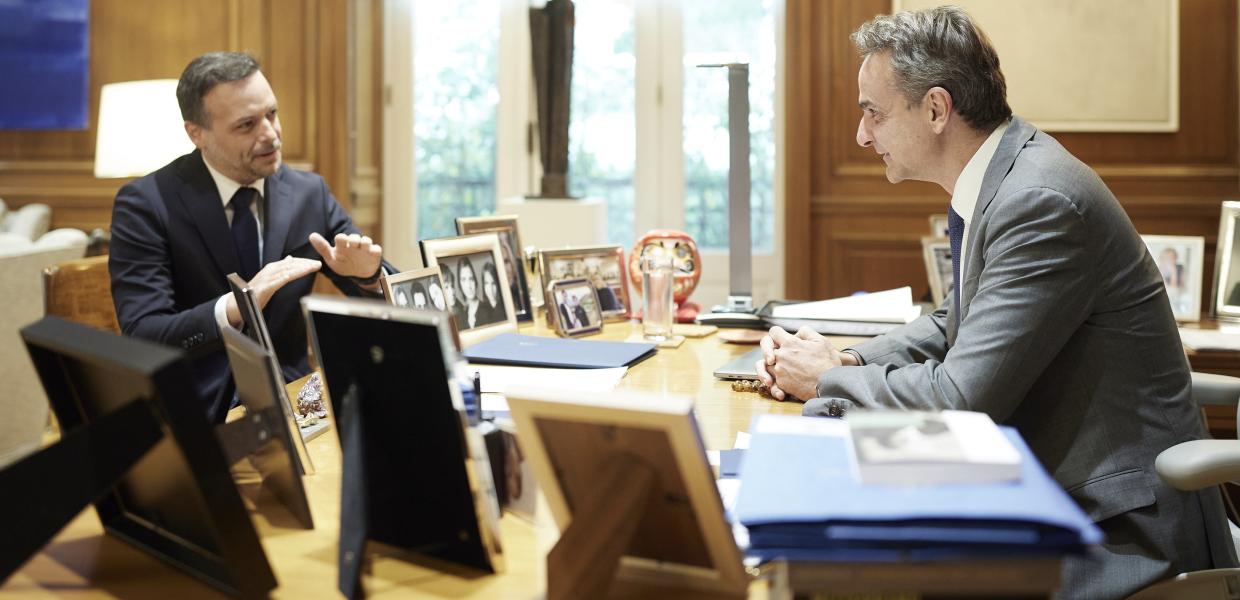 Ο Χάρης Δούκας και ο Κυριάκος Μητσοτάκης