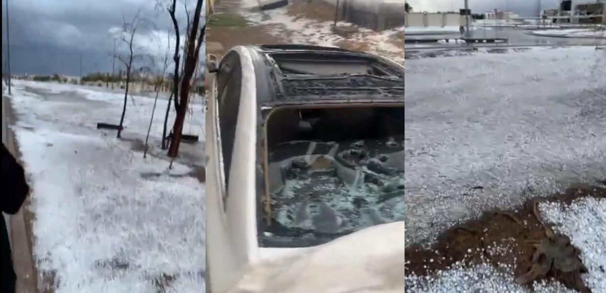 Χαλάζι στο Ντουμπάι