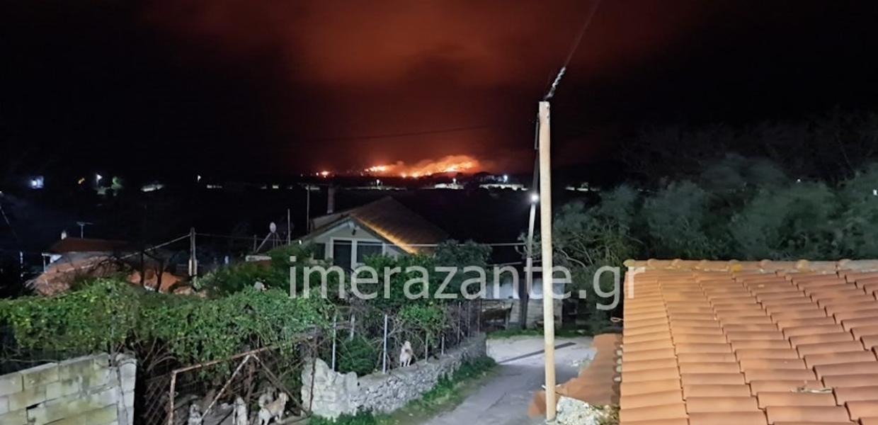 Φωτιά στη Ζάκυνθο