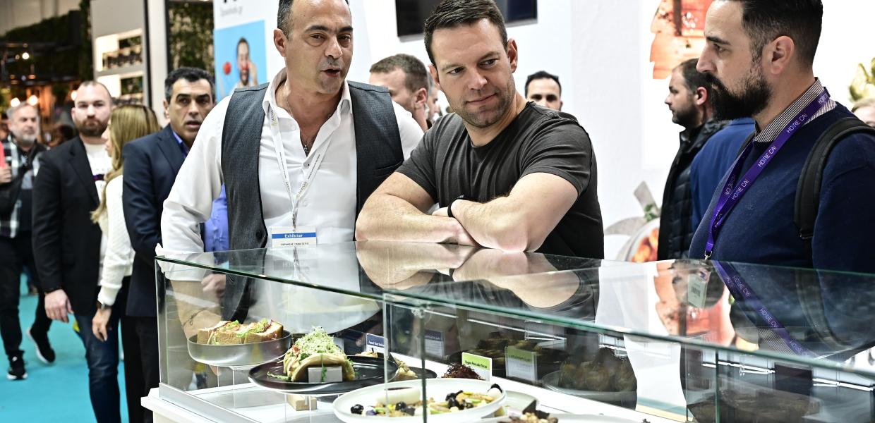 Ο Στέφανος Κασσελάκης στην έκθεση Horeca 