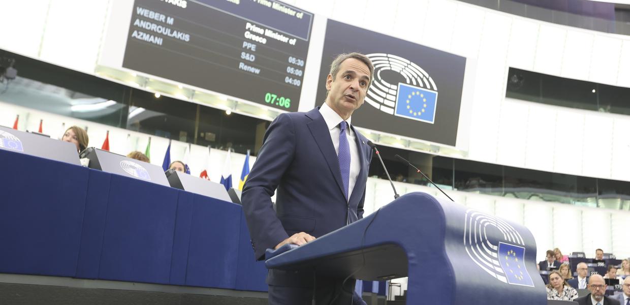 Ο Κυριάκος Μητσοτάκης στο Ευρωπαϊκό Κοινοβούλιο