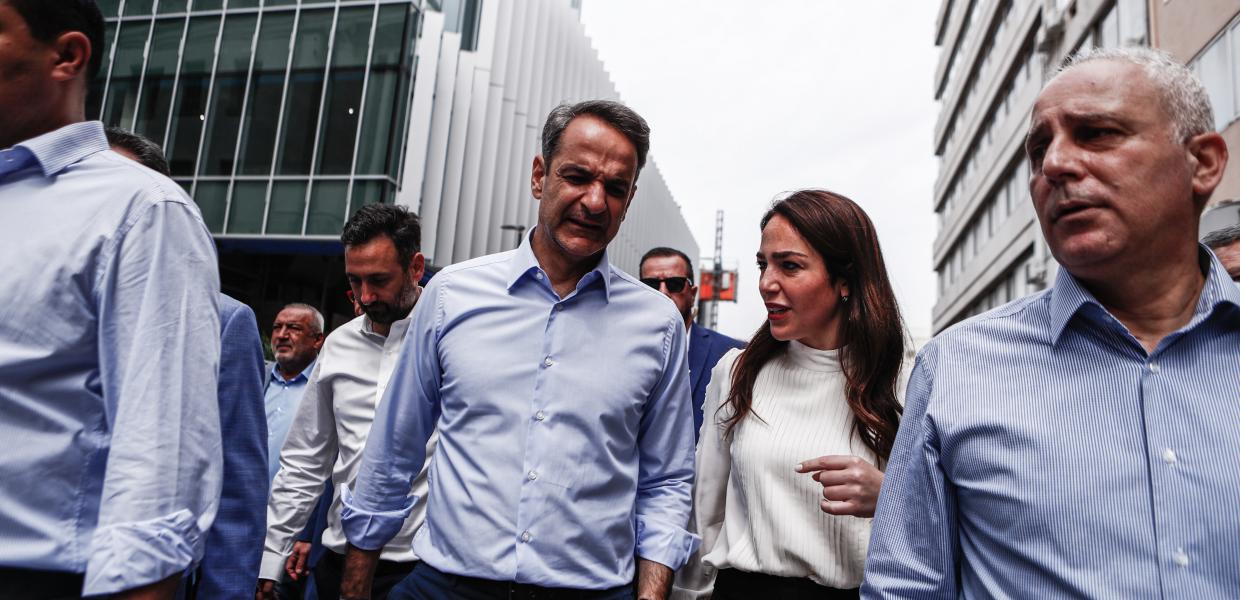 Κυριάκος Μητσοτάκης και Δόμνα Μιχαηλίδου