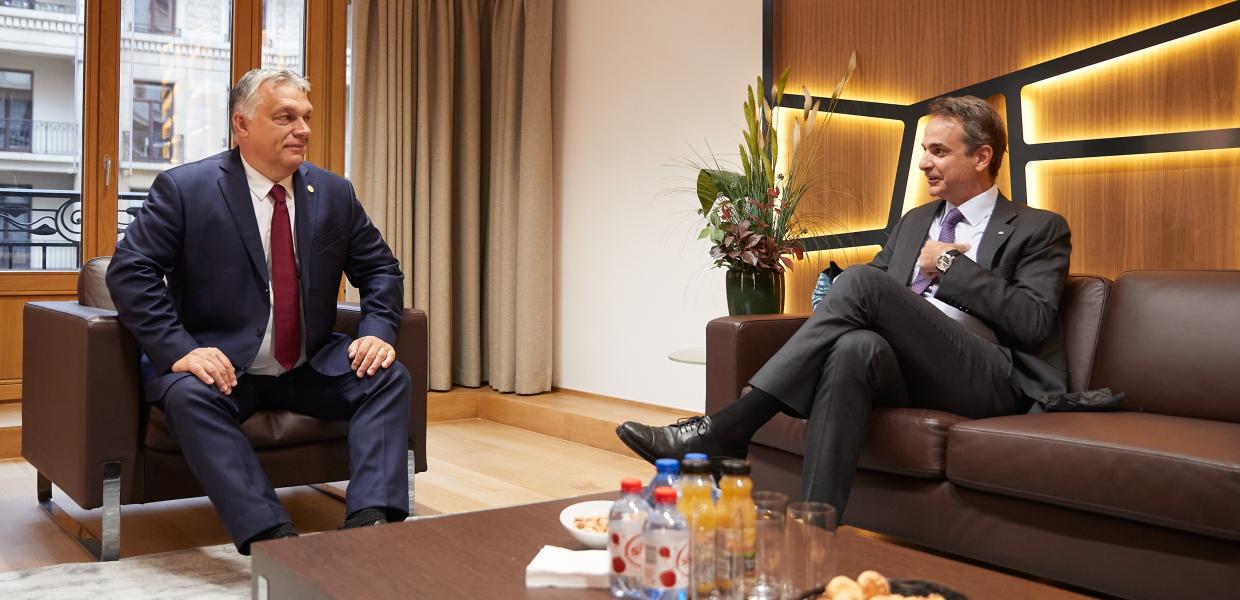 Βίκτορ Όρμπαν και Κυριάκος Μητσοτάκης