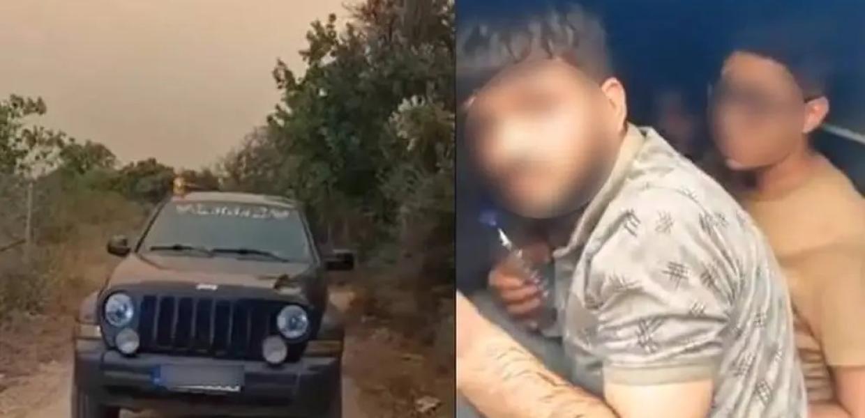 Οι πρόσγυγες που απήχθησαν και δίπλα φωτογραφία με τζιπ των αυτόκλητων σερίφηδων 