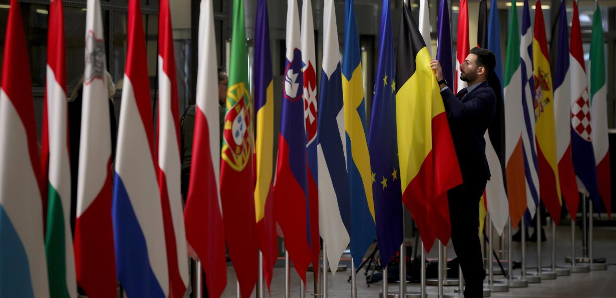 ΕΕ Ευρωπαϊκή Ένωση σημαίες
