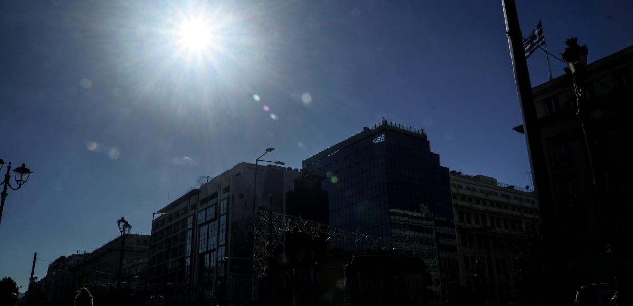 Ήλιος στη χειμωνιάτικη Αθήνα