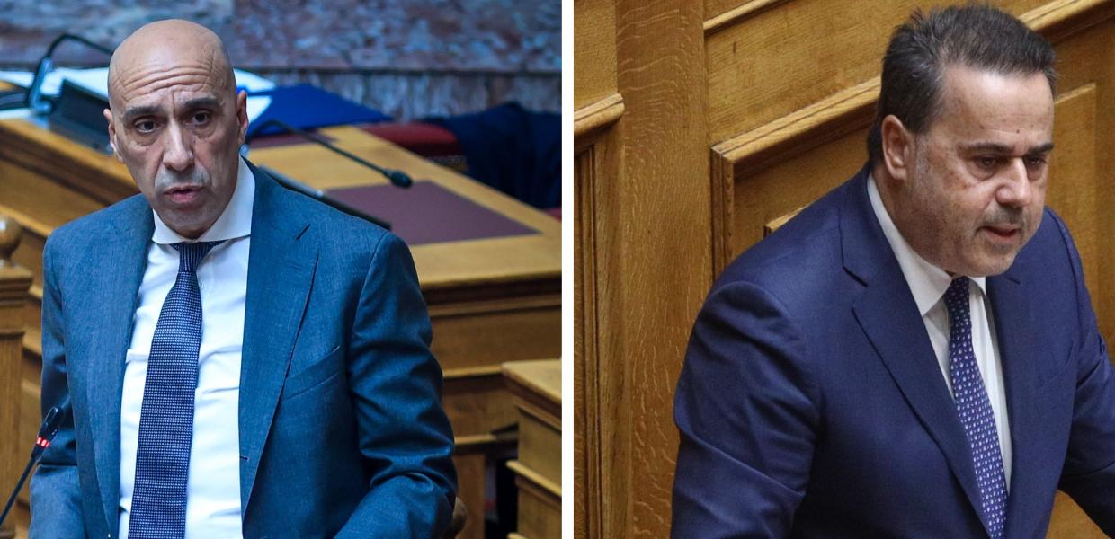 Ο Γιάννης Μπρατάκος και ο Σταύρος Παπασταύρου 