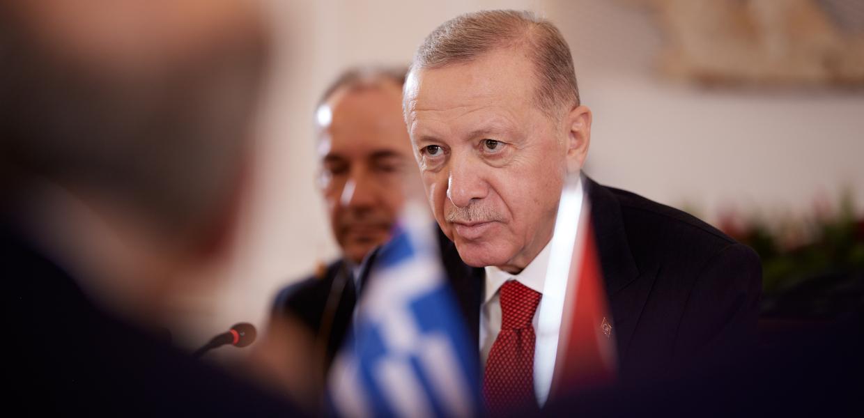 ΣΥΝΑΝΤΗΣΗ ΤΟΥ ΠΡΩΘΥΠΟΥΡΓΟΥ ΚΥΡΙΑΚΟΥ ΜΗΤΣΟΤΑΚΗ ΜΕ ΤΟΝ ΠΡΟΕΔΡΟ ΤΗΣ ΤΟΥΡΚΙΑΣ ΡΕΤΖΕΠ ΤΑΓΙΠ ΕΡΝΤΟΓΑΝ