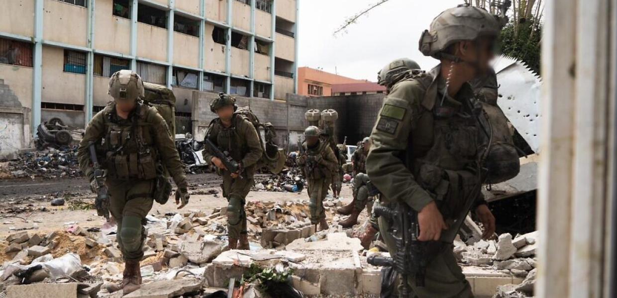Στρατεύματα IDF επιχειρούν στο νοσοκομείο Shifa στη Λωρίδα της Γάζας. Η φωτογραφία δημοσιεύτηκε από τον στρατό στις 19 Μαρτίου 2024
