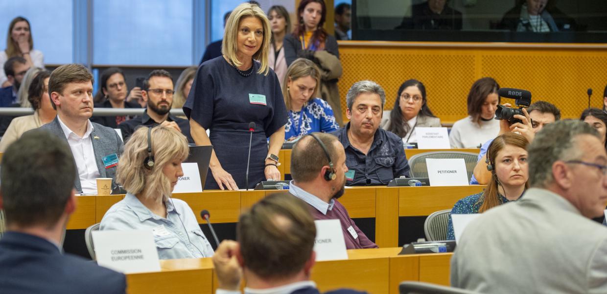 Η Μαρία Καρυστιανού στο Ευρωπαϊκό Κοινοβούλιο