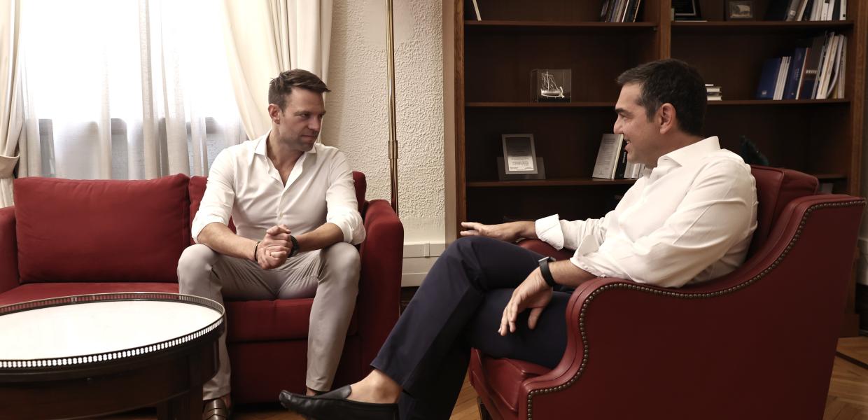 Αλέξης Τσίπρας και Στέφανος Κασσελάκης