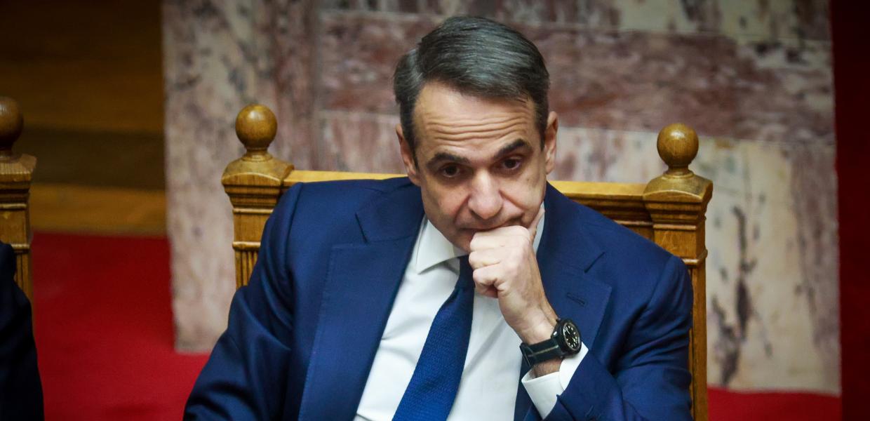 Ο Κυριάκος Μητσοτάκης στη Βουλή