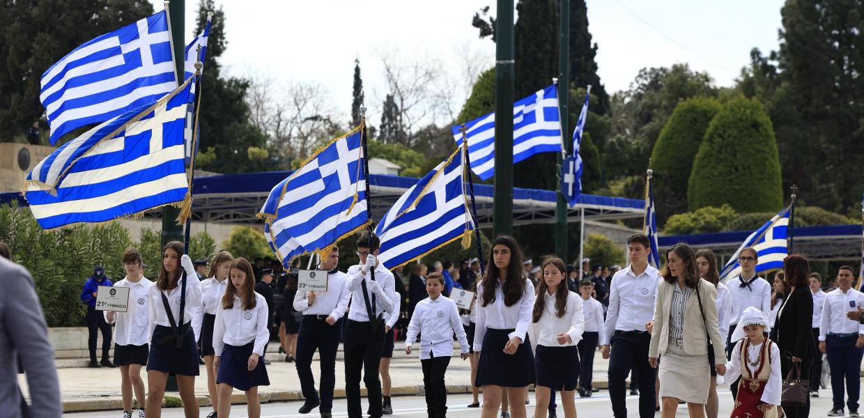 Μαθητική παρέλαση 25ης Μαρτίου 2024