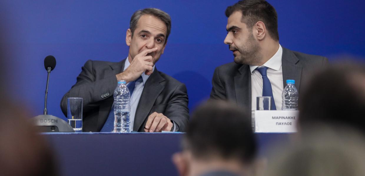 Κυριάκος Μητσοτάκης και Παύλος Μαρινάκης