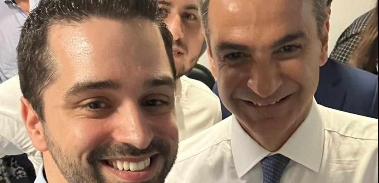 Ο Νίκος Θεοδωρόπουλος και ο Κυριάκος Μητσοτάκης