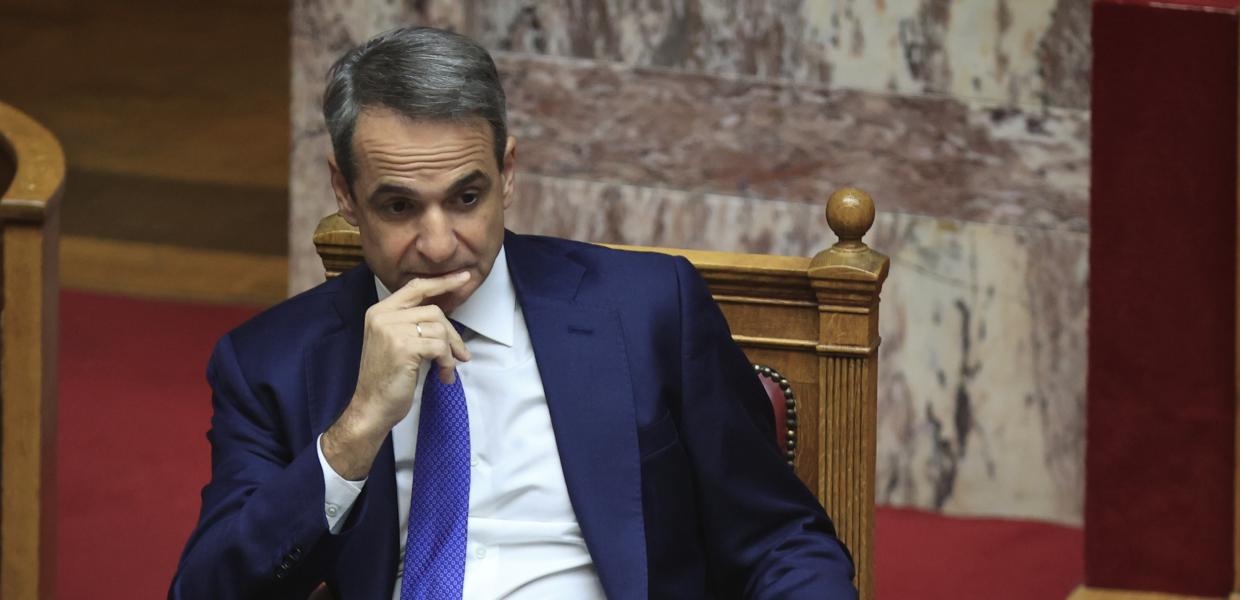 Ο Κυριάκος Μητσοτάκης στη Βουλή