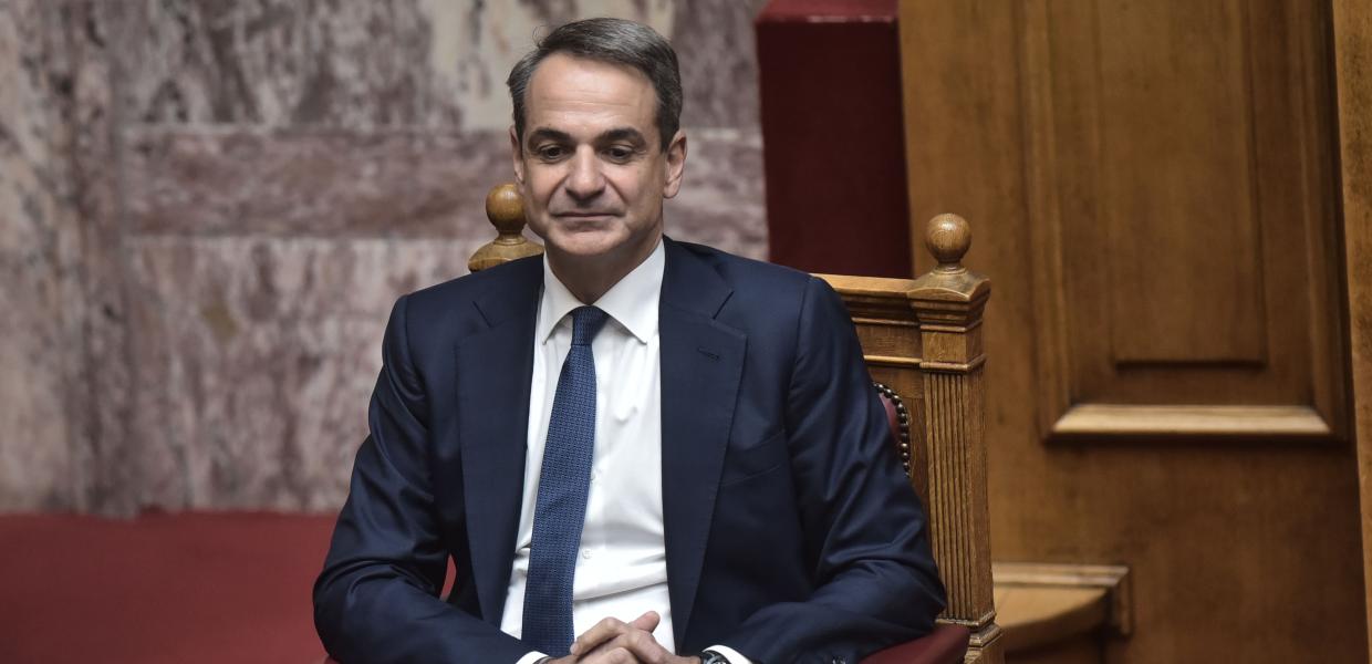 Ο Κυριάκος Μητσοτάκης στη Βουλή