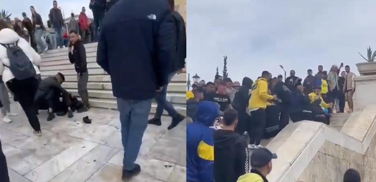 Επίθεση οπαδών σε άντρα στο Σύνταγμα