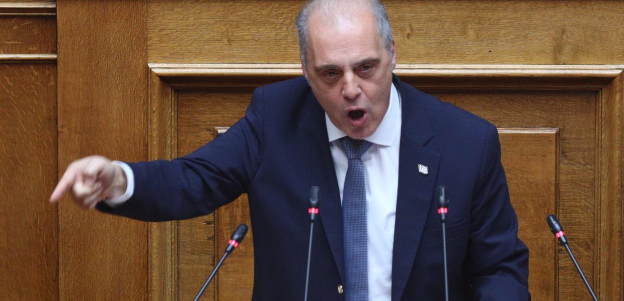 Ο Κυριάκος Βελόπουλος στη Βουλή