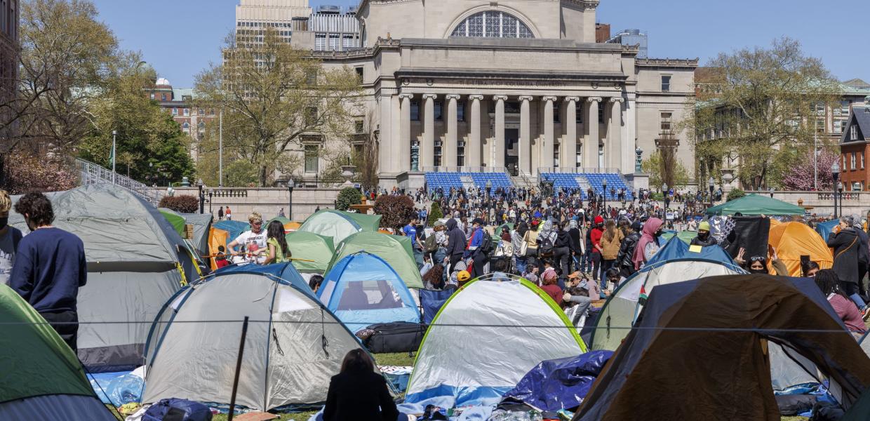 Φοιτητές στο πανεπιστήμιο Columbia