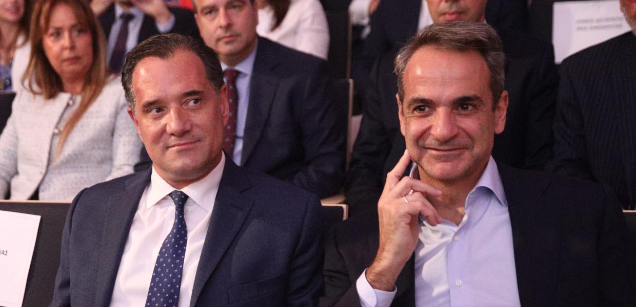 Ο Άδωνς Γεωργιάδης και ο Κυριάκος Μητσοτάκης
